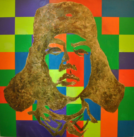 Post Wall, 2015, oil on canvas, 36 x 36 in. / 91.44 x 91.44 cm.