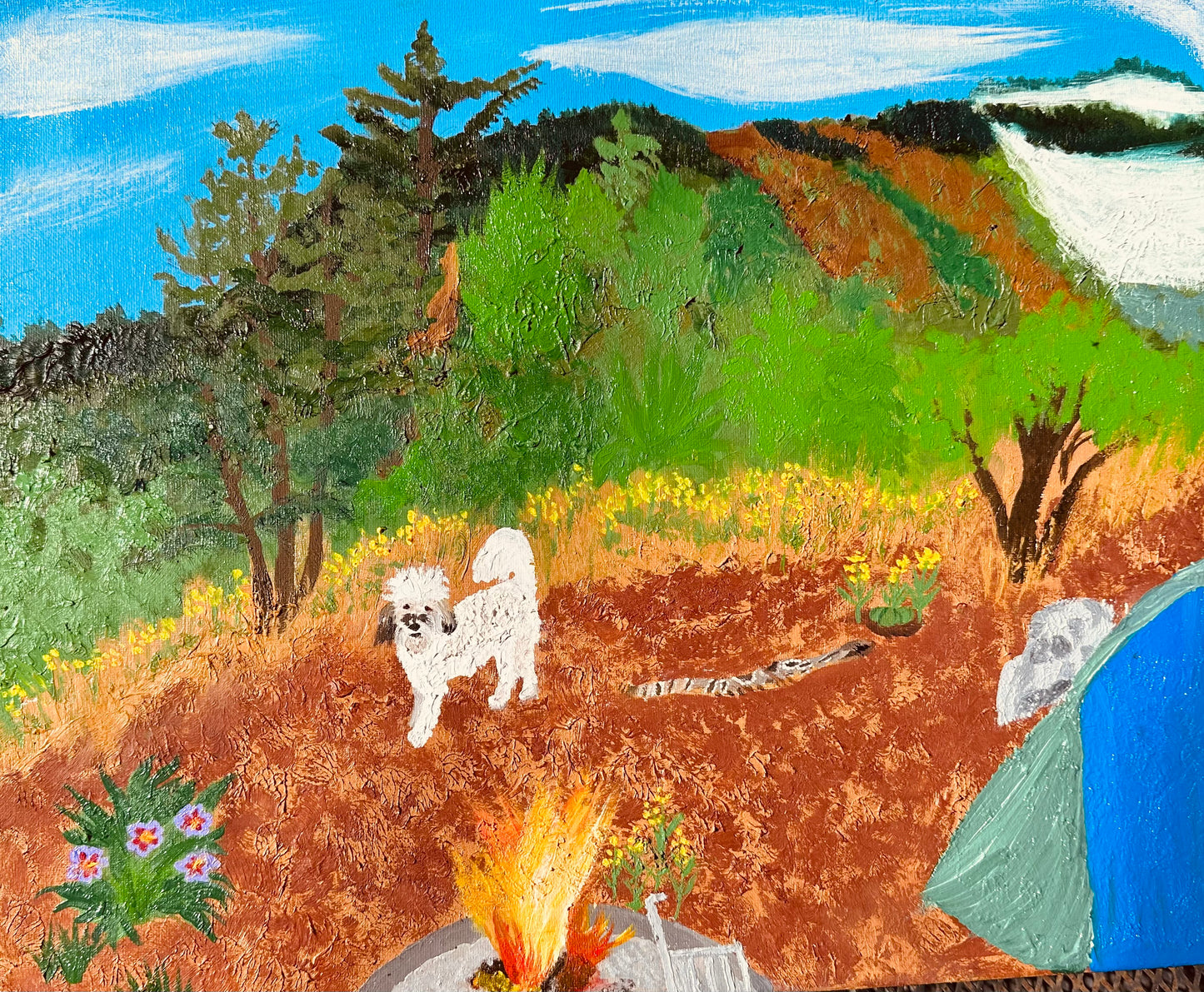 Watch Out for the Rattlesnake, 2025, oil on canvas, 20 x 16 in. / 50.8 x 40.64 cm.