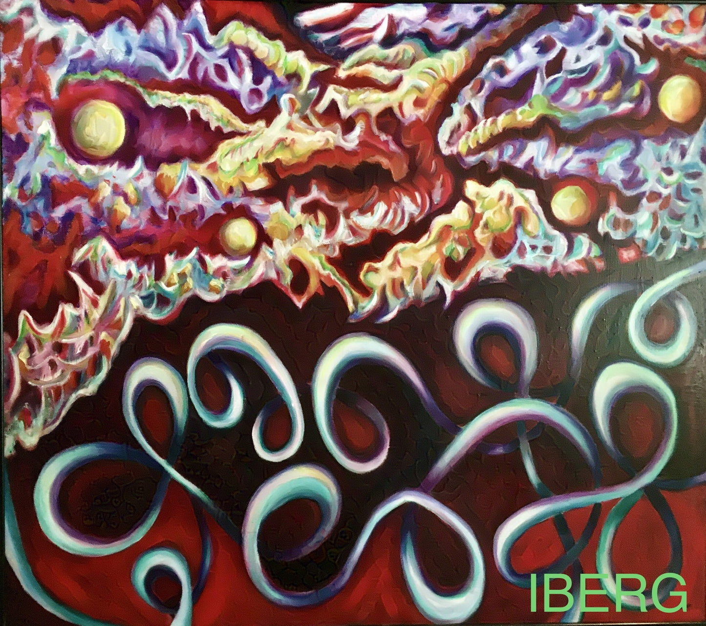 Midnight At The Beach, 2022, oil on canvas, 48 x 36 in. / 121.92 x 91.44 cm.