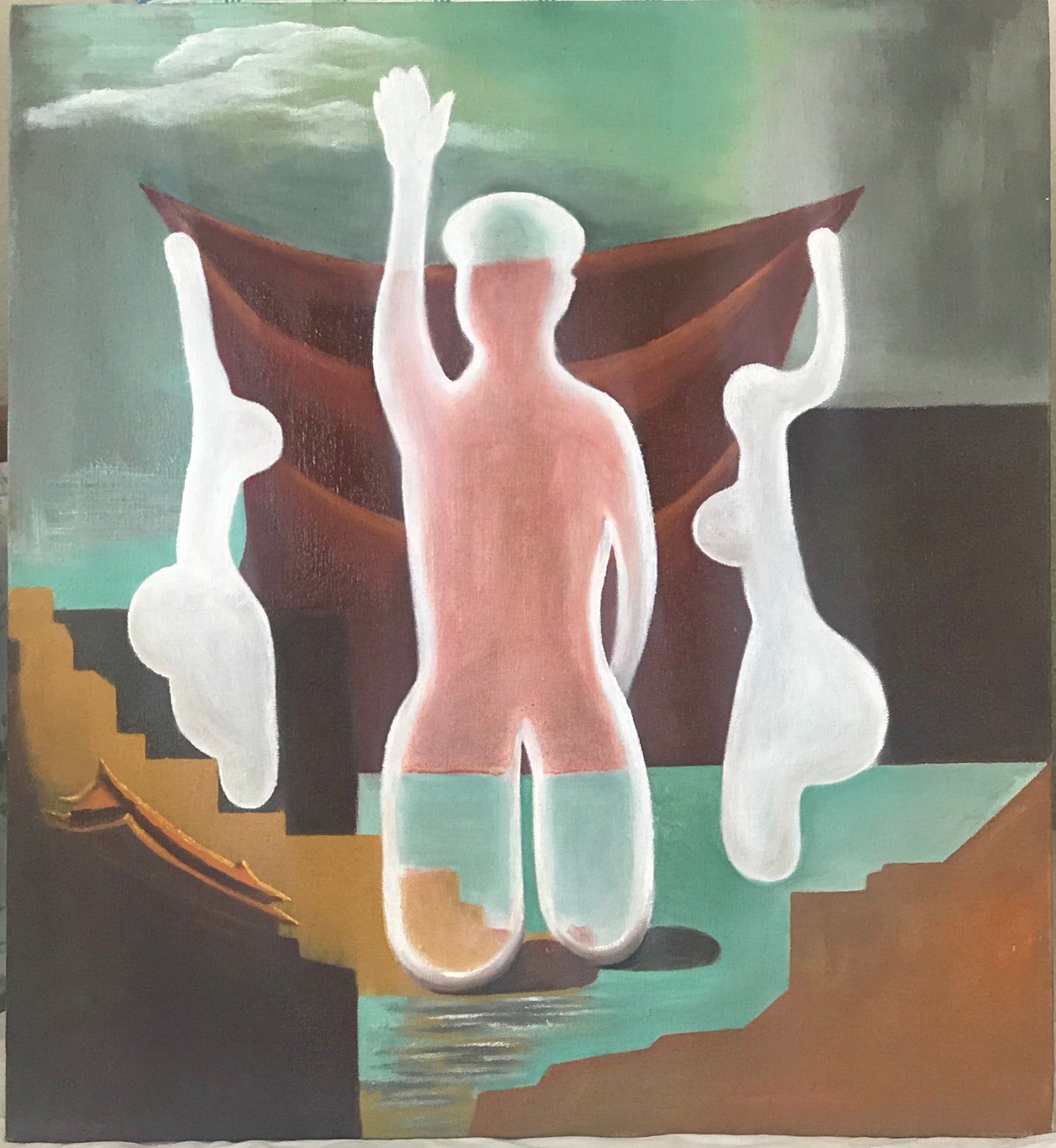 Mao Wave, 2018, oil on canvas, 24 x 20 in. / 60.96 x 50.8 cm.