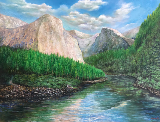 Reflection, 2022, oil on canvas, 46 x 36 in. / 116.84 x 91.44 cm.