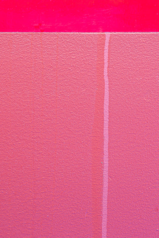 Pink Tear, 2021, photography on textured metal, 16 x 24 in. / 40.64 x 60.96 cm.