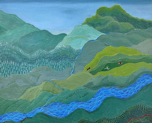 You Are the Best Company, 2024, oil on stretched canvas, 16 x 20 in. / 40.64 x 50.8 cm.