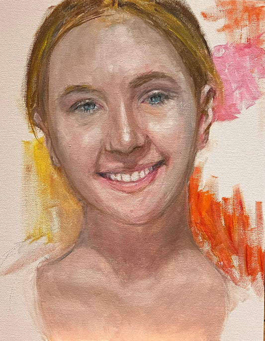 Ballerina, 2025, oil, 20 x 12 in. / 50.8 x 30.48 cm.