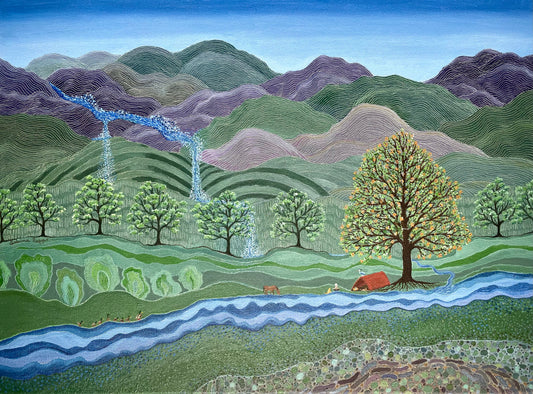 Time with Me, 2024, oil on stretched canvas, 18 x 24 in. / 45.72 x 60.96 cm.