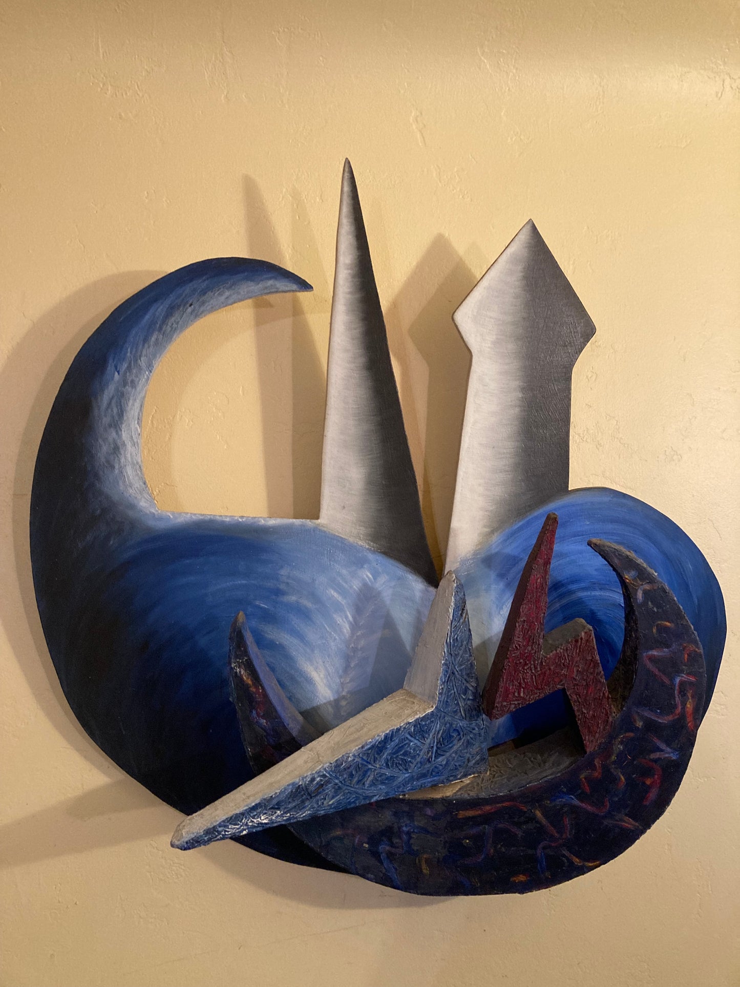 Arabian Night, 2019, oak wood and acrylic, 45 x 47 x 16 in. / 114.3 x 119.38 x 40.64 cm.