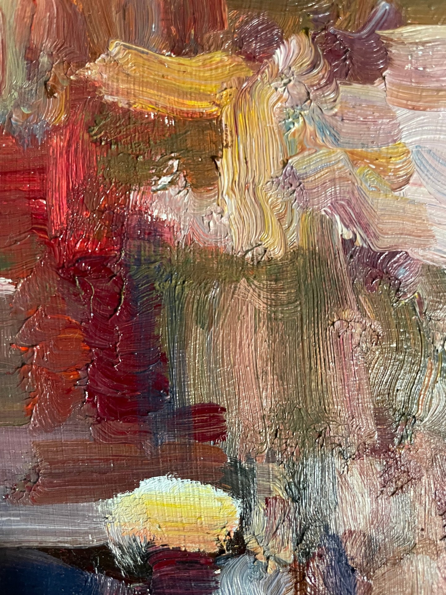 Monkey? Oh, My God., 2022, oil on glass in frame, 24 x 30 in. / 60.96 x 76.2 cm.