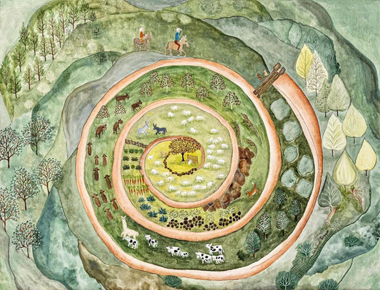 The Journey is the One Within, 2020, oil on stretched canvas, 19 x 25 in. / 48.26 x 63.5 cm.