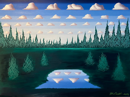 Scenic View, 2024, oil on canvas, 36 x 48 in. / 91.44 x 121.92 cm.