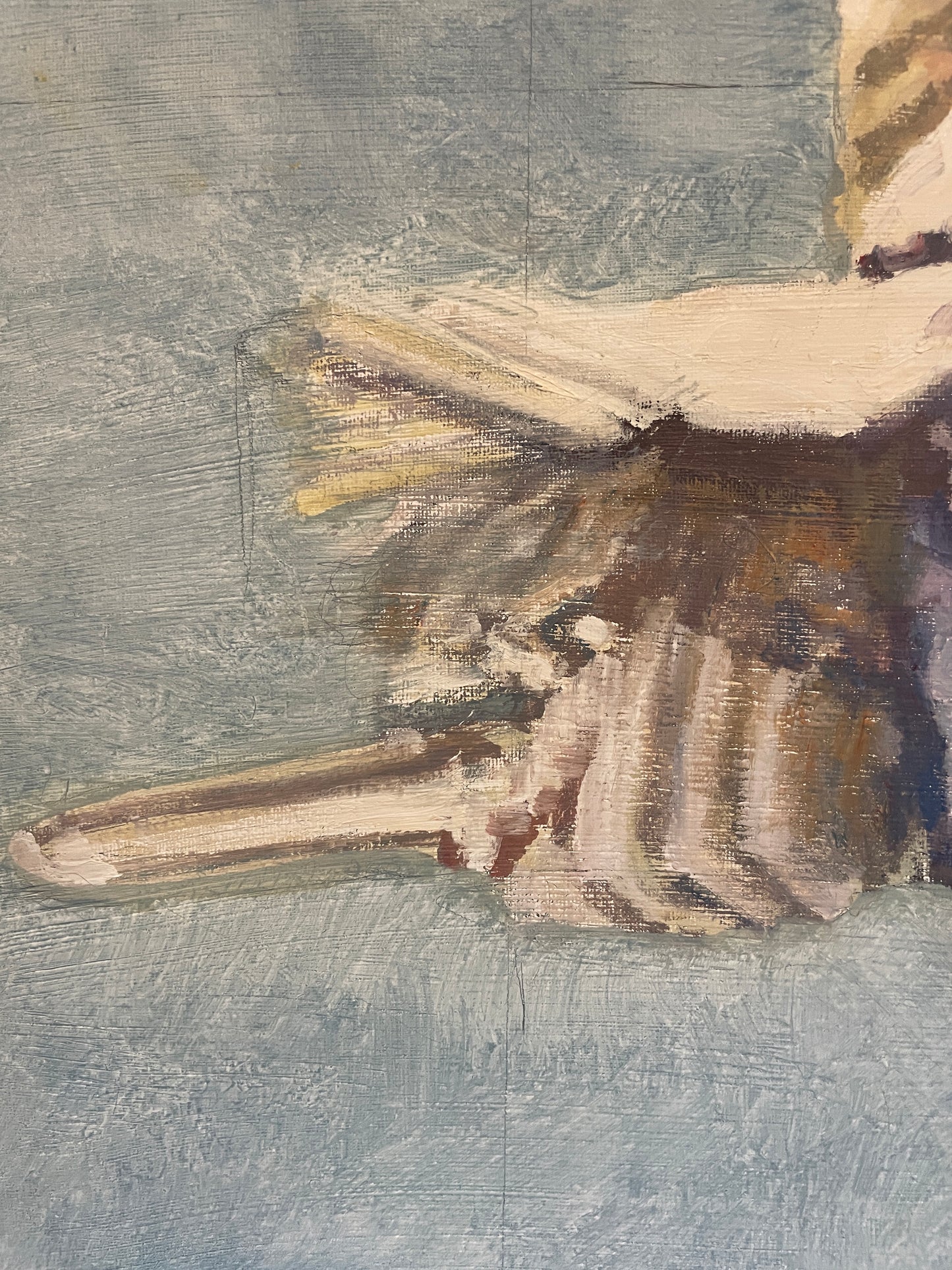 Chicken, 2023, oil on canvas, 20 x 16 in. / 50.8 x 40.64 cm.