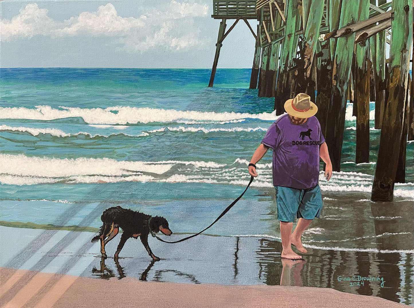 Second Chances, 2024, acrylic on canvas, 16 x 20 in. / 40.64 x 50.8 cm.