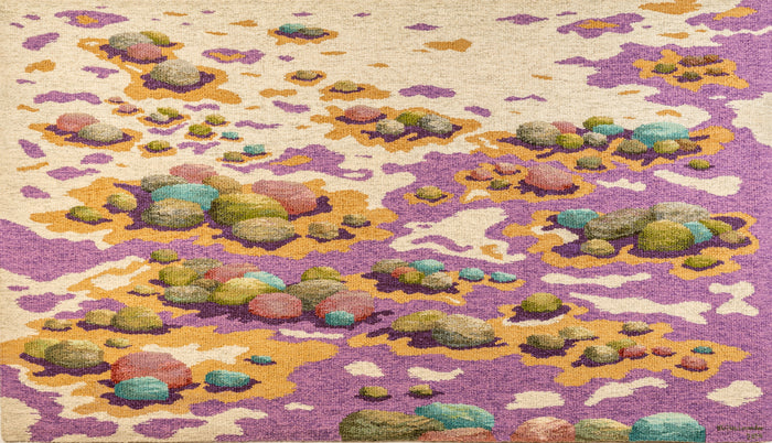 The Promise of Spring, 2024, tapestry, 34.5 x 60.5 in. / 87.63 x 153.67 cm.