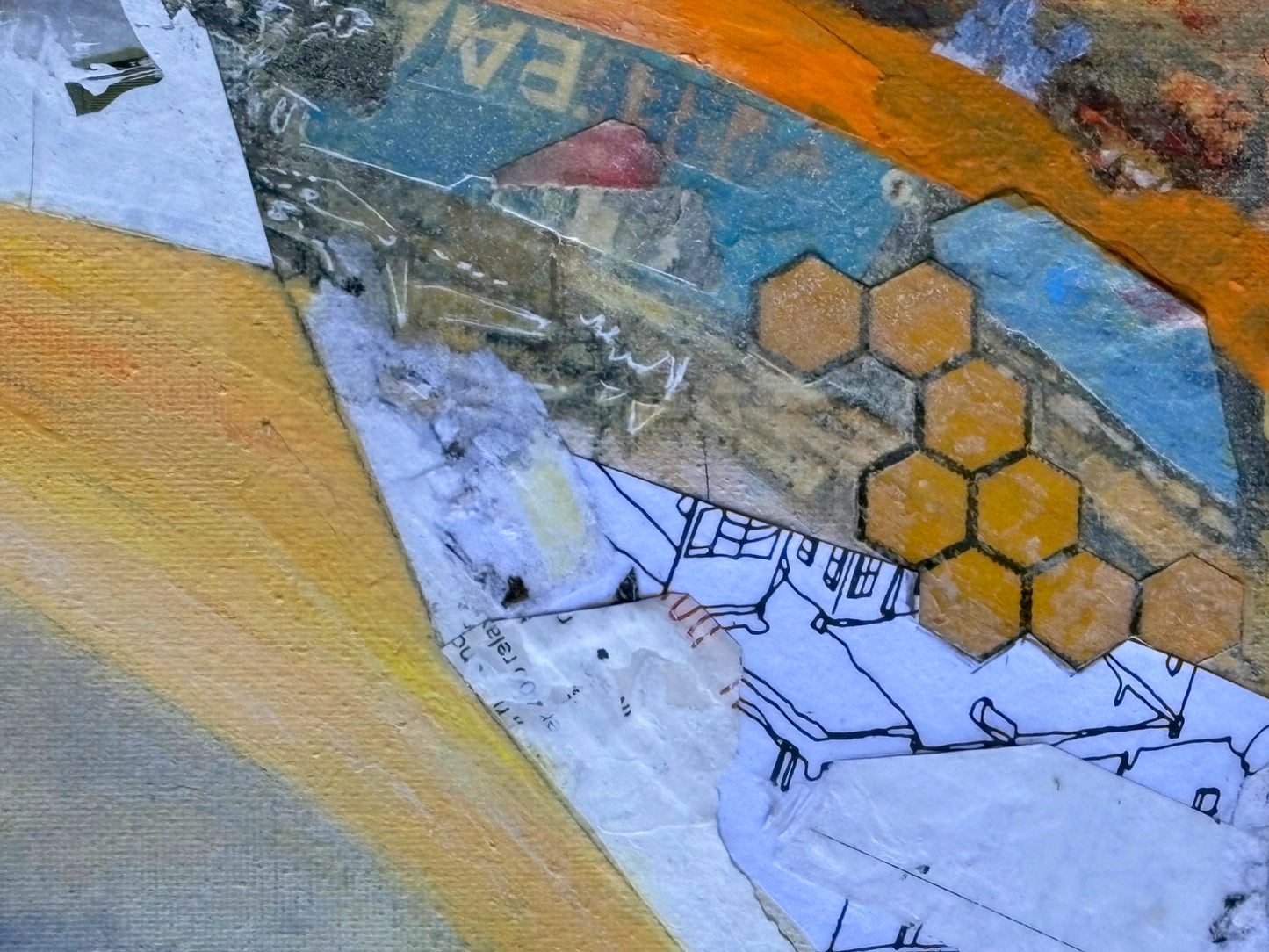In the Flow, 2026, media fusion, 16 x 20 in. / 40.64 x 50.8 cm.