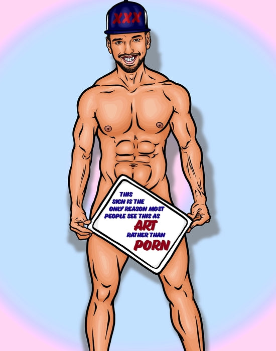 It’s Art, 2024, digital on canvas, 30 x 24 in. / 76.2 x 60.96 cm.