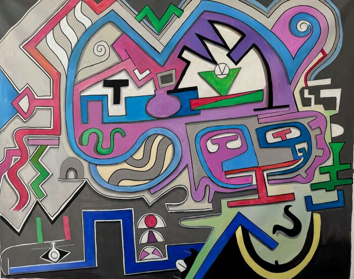 It's Really Complicated, 2024, acrylic on canvas, 50 x 40 cm. / 19.6 x 15.7 in.