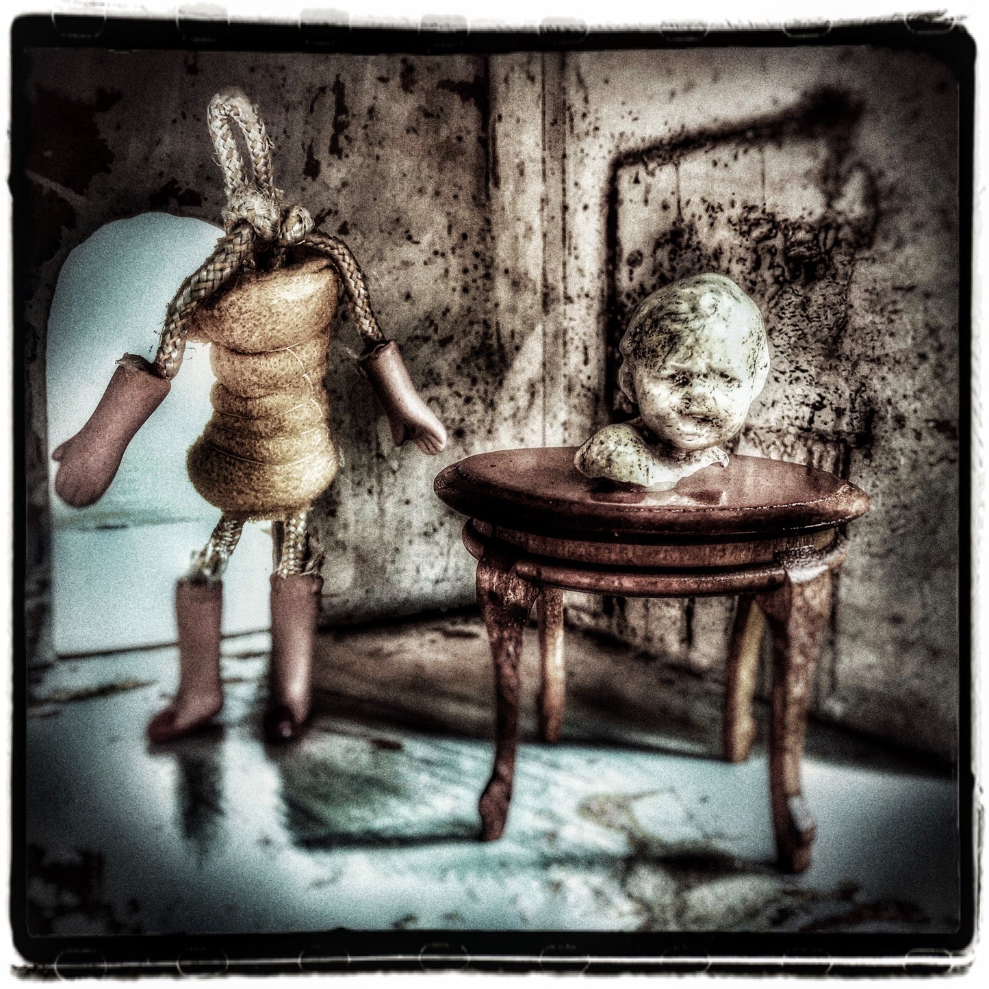 Facing The Demon, 2021, photography, 9 x 9 in. / 22.86 x 22.86 cm.