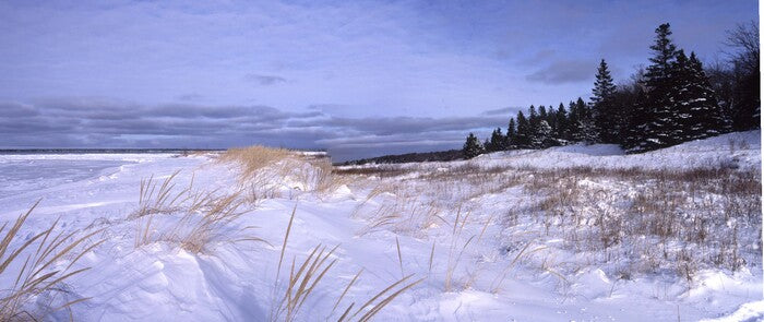 Lake Michigan Winter Coast North of Ludington, 2010, digital photography, 36 x 64 in. / 91.44 x 162.56 cm.