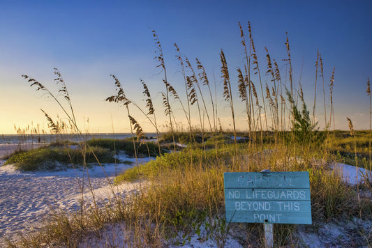 Lido Beach Sarasota, 2014, aluminum metal print, 9.5 x 14 in. / 24.13 x 35.56 cm.