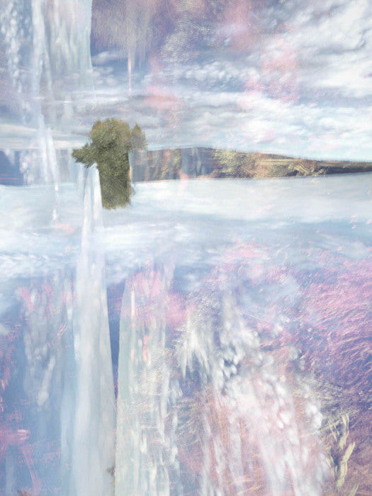 Light Weave 14, 2024, inkjet on silk, 20 x 16 in. / 50.8 x 40.64 cm.