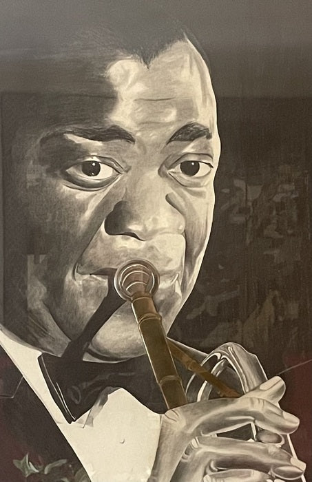 Louie, 2021, graphite drawing, 36 x 24 in. / 91.44 x 60.96 cm.