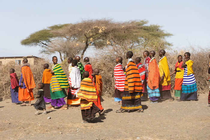 Maasai Women Walking, 2022, photograph, 11 x 14 in. / 27.94 x 35.56 cm.