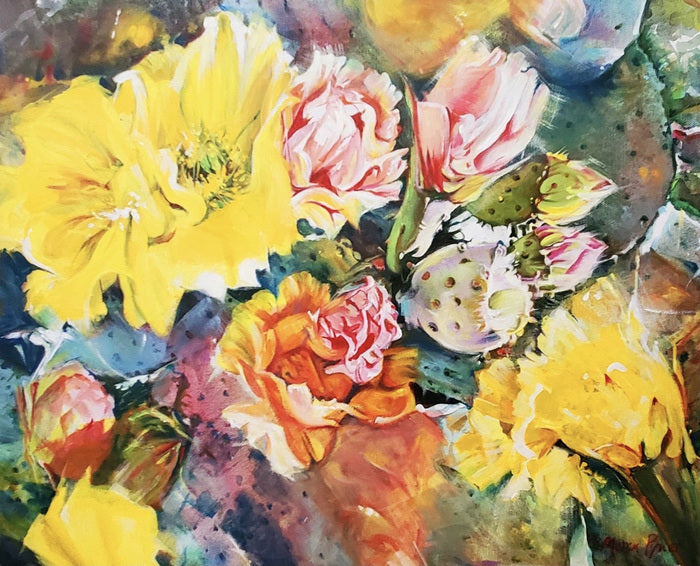 The Desert Shall Rejoice, 2021, acrylic, 16 x 20 in. / 40.64 x 50.8 cm.