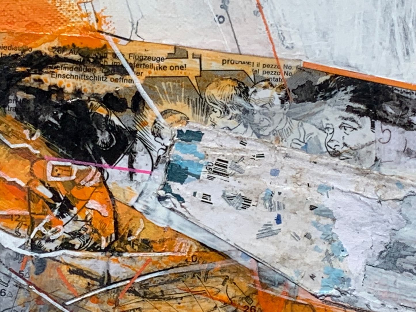 Maximum Flux, 2024, mixed media, 24 x 36 in. / 60.96 x 91.44 cm.