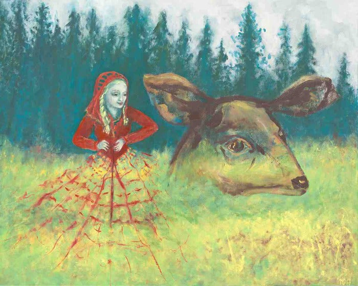 Meadow Weaver, 2024, oil on canvas, 24 x 30 in. / 60.96 x 76.2 cm.