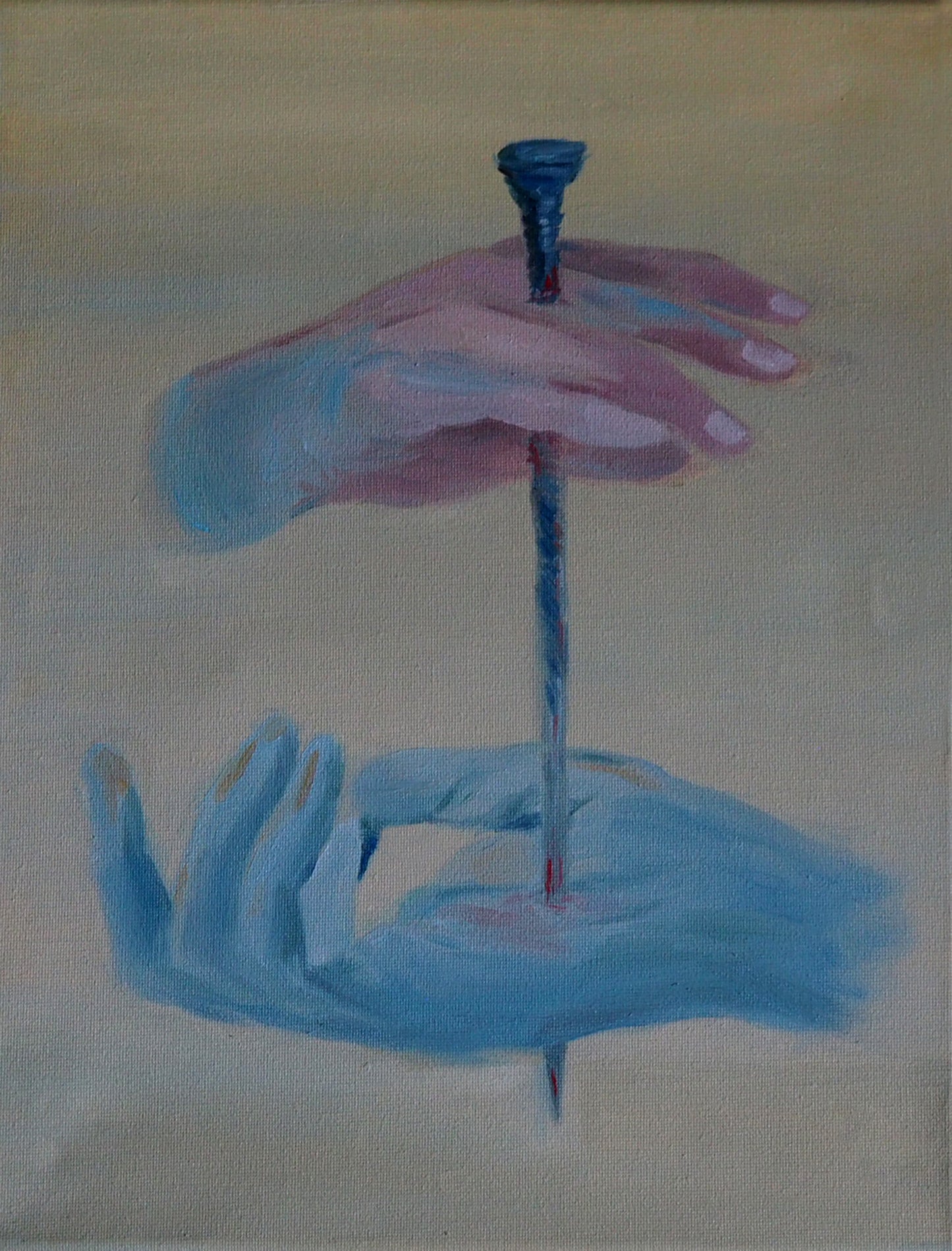 Mechanical Bonds, 2025, oil on canvas, 14 x 11 in. / 35.56 x 27.94 cm.