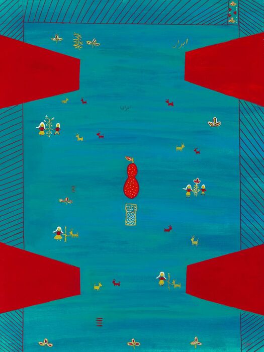 Missing Homeland #3, 2024, mixed media, 28 x 22 in. / 71.12 x 55.88 cm.