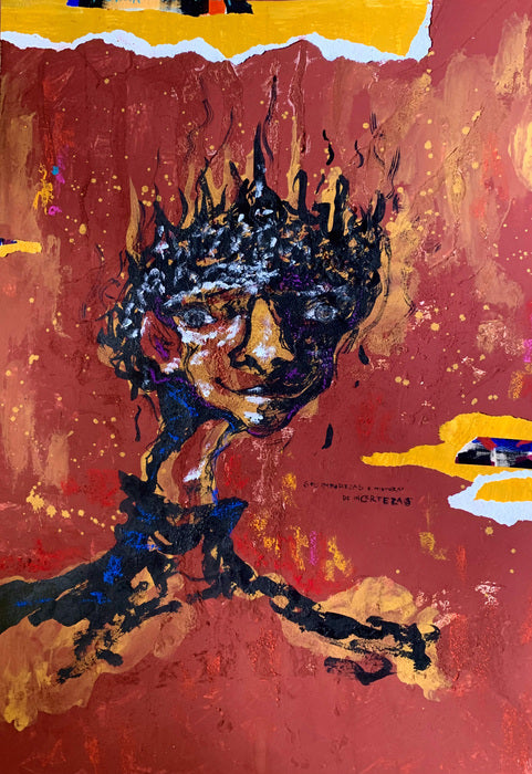 Mistura de Incertezas, 2024, mixed media on paper, 70 x 50 in. / 177.8 x 127 cm.