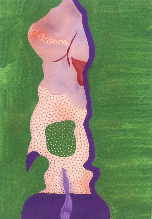 Monolith #1, 2021, mixed media, 12 x 8 in. / 30.48 x 20.32 cm.