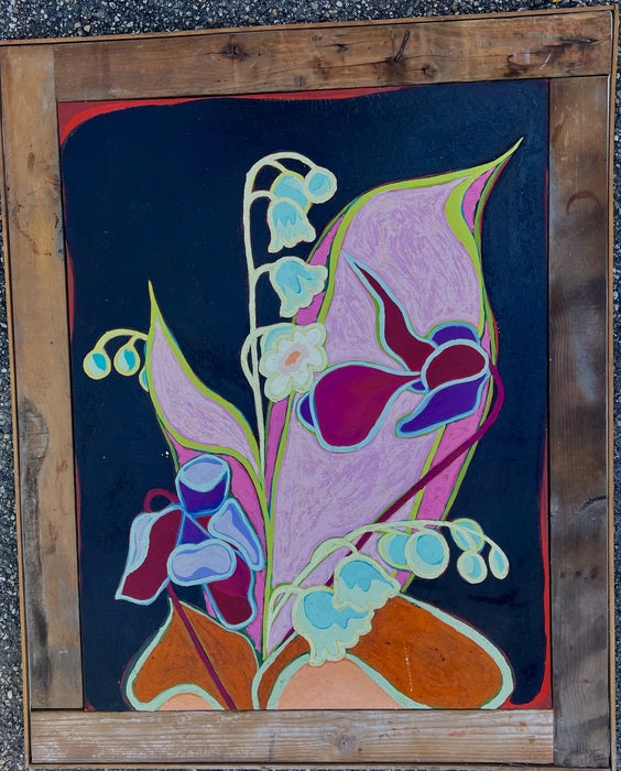 NagyMama’s Virag l, 1973, oil on canvas, 47 x 38 in. / 119.38 x 96.52 cm.