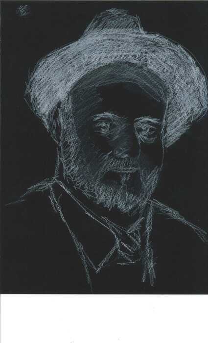Old Dude, 2025, drawing, 8 x 10 in. / 20.32 x 25.4 cm.