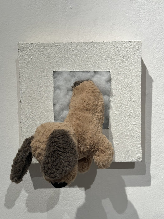 PATCHING I, 2024, mixed media sculpture, 23 x 23 in. / 58.42 x 58.42 cm.