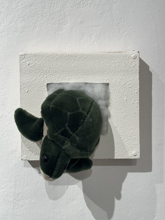 PATCHING II, 2024, mixed media sculpture, 20 x 22 in. / 50.8 x 55.88 cm.