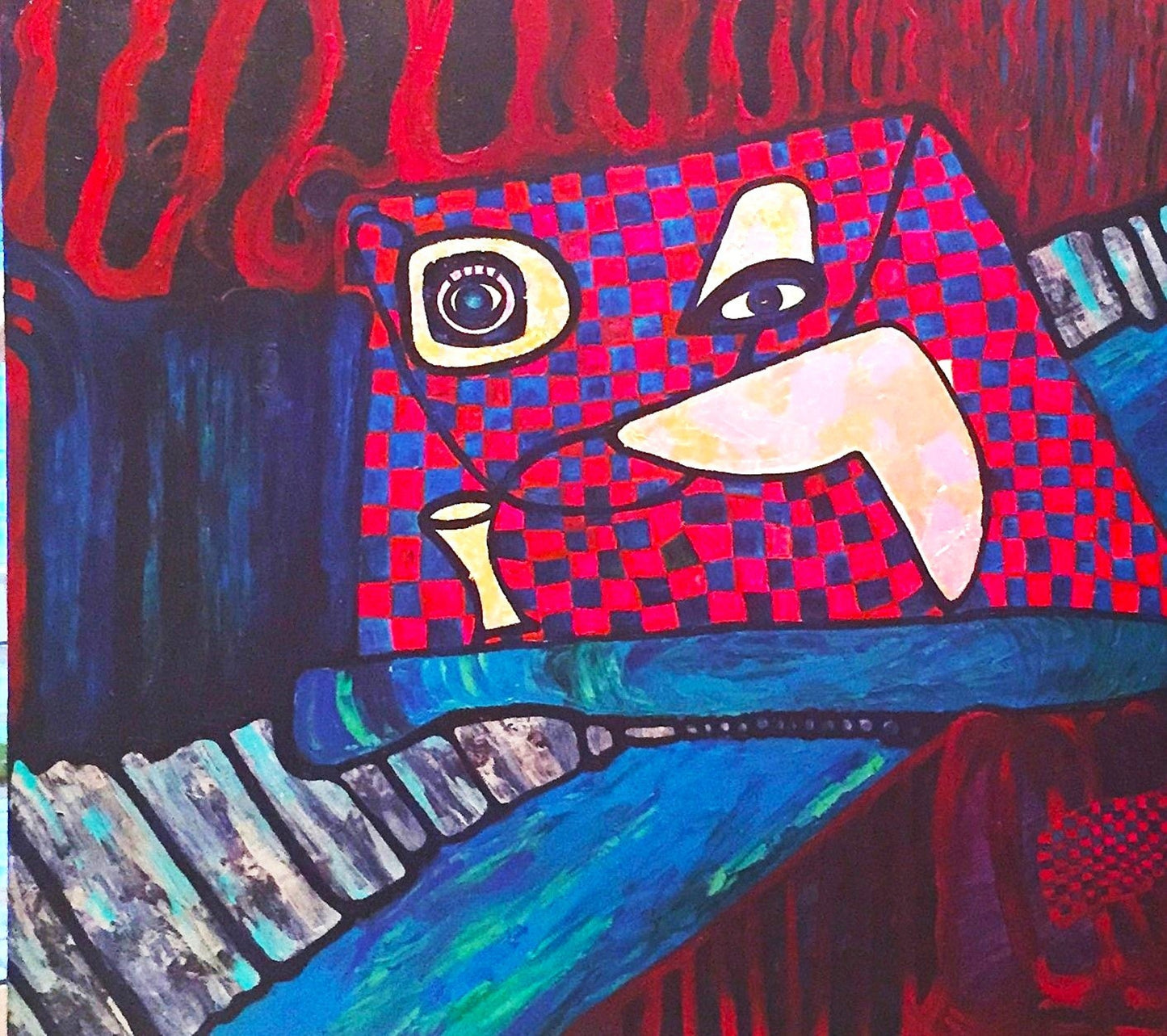 PILLOW TALK, 2026, acrylic on canvas, 48 x 60 in. / 121.92 x 152.4 cm.