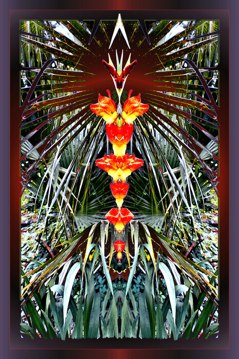 Palm Frond Demon, 2023, digital photography, 12 x 18 in. / 30.48 x 20.32 cm.