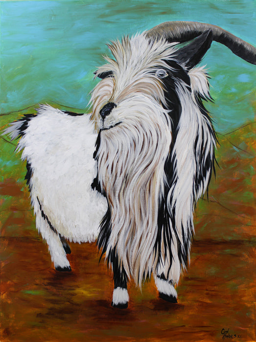 Papa Bert, 2021, acrylic, 40 x 30 in. / 101.6 x 76.2 cm.