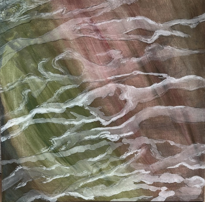 Pensive, 2024, acrylic on canvas, 27 x 27 in. / 68.58 x 68.58 cm.