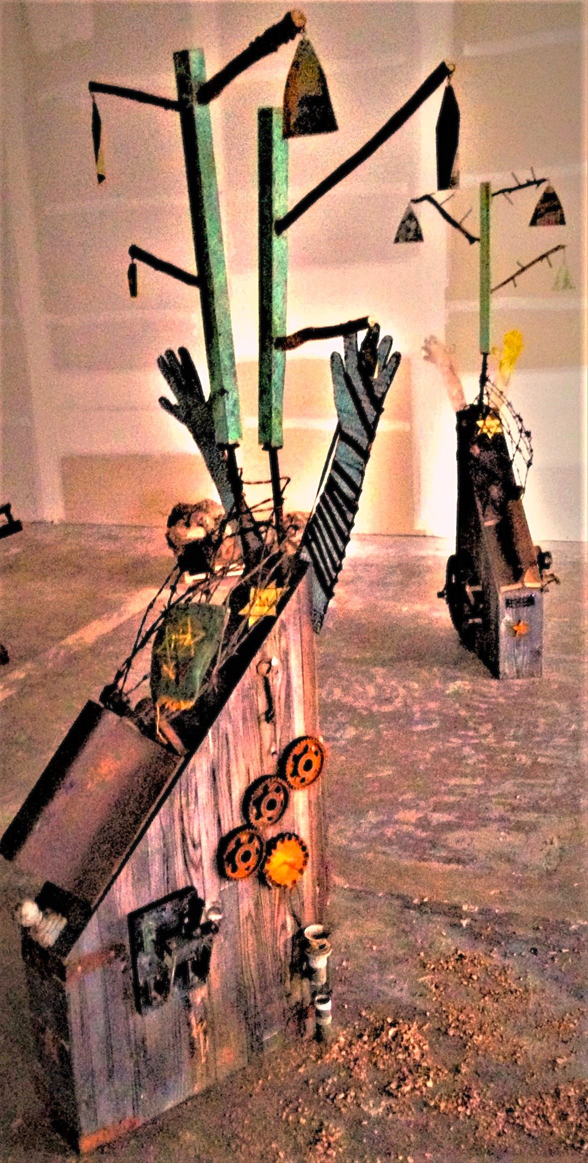 Perseverance, 2019, mixed media, 60 x 36 x 12 in. / 152.4 x 91.44 x 30.48 cm.