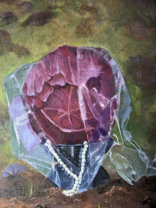 Portrait in the Field, 2024, oil on linen, 24 x 20 in. / 60.96 x 50.8 cm.
