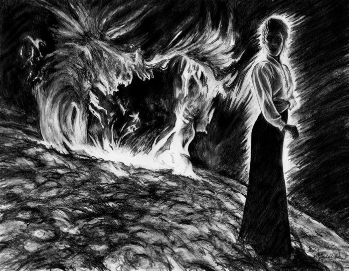 Queen of Outer Space, 2024, graphite pencil on paper, 16 x 20 in. / 40.64 x 50.8 cm.