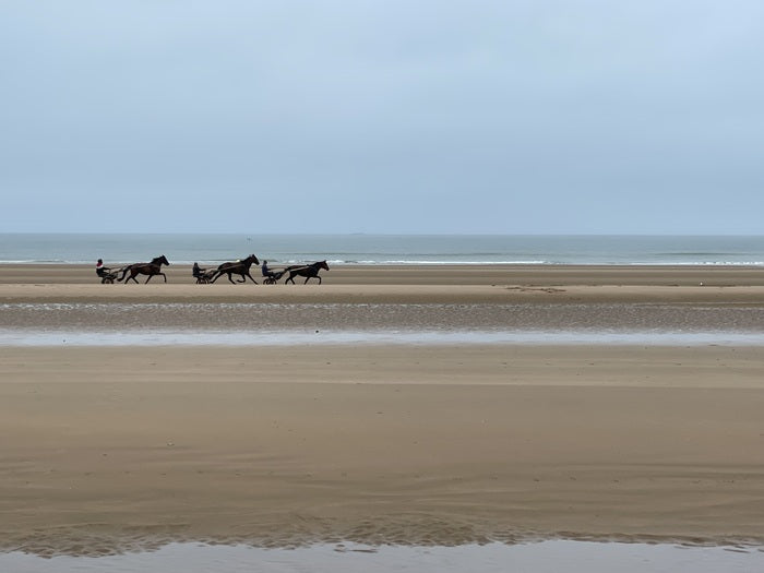 Racing On, 2024, photograph on canvas, 30 x 40 in. / 76.2 x 101.6 cm.