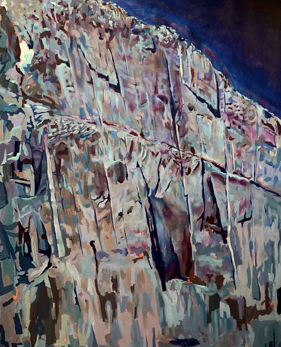 ReVista of Longs Peak Diamond, 2023, oil on canvas, 78 x 66 in. / 198.12 x 167.64 cm.