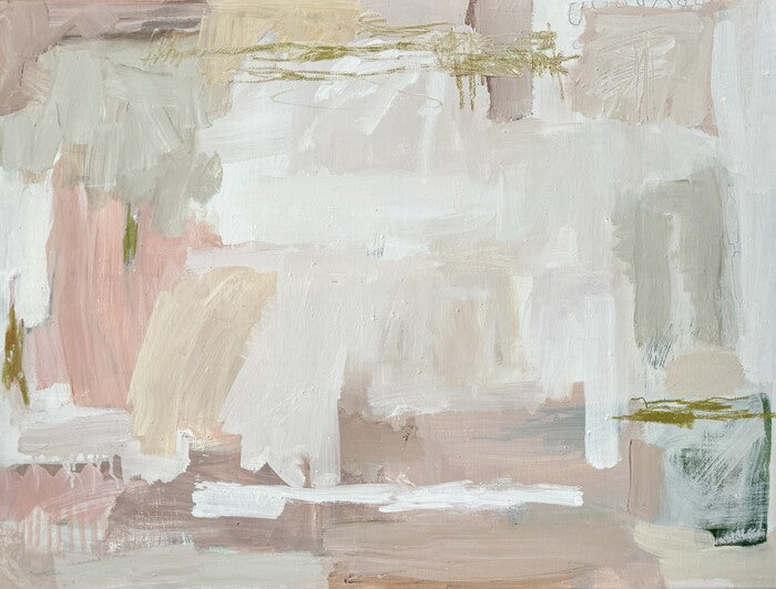 Remnants, 2024, minerals and natural resin on canvas, 30 x 40 in. / 76.2 x 101.6 cm.