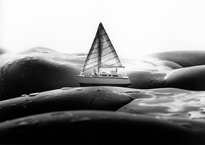 Sailing, 2012, black and white photography, 20 x 24 in. / 50.8 x 60.96 cm.