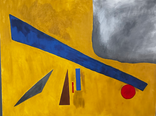 Drone🧏🏽♂️, 2024, oil on canvas, 36 x 24 in. / 91.44 x 60.96 cm.