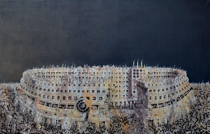 N-72, 2022, oil on canvas, 130 x 200 cm. / 51.1 x 78.7 in.