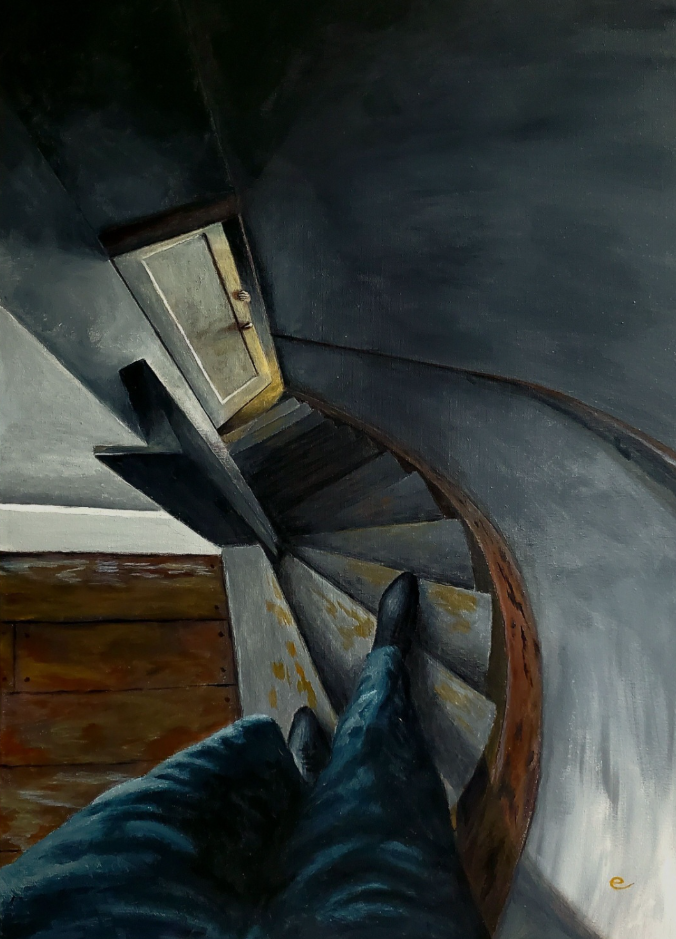 American Democracy, 2025, acrylic on canvas, 50 x 70 cm. / 19.6 x 27.5 in.